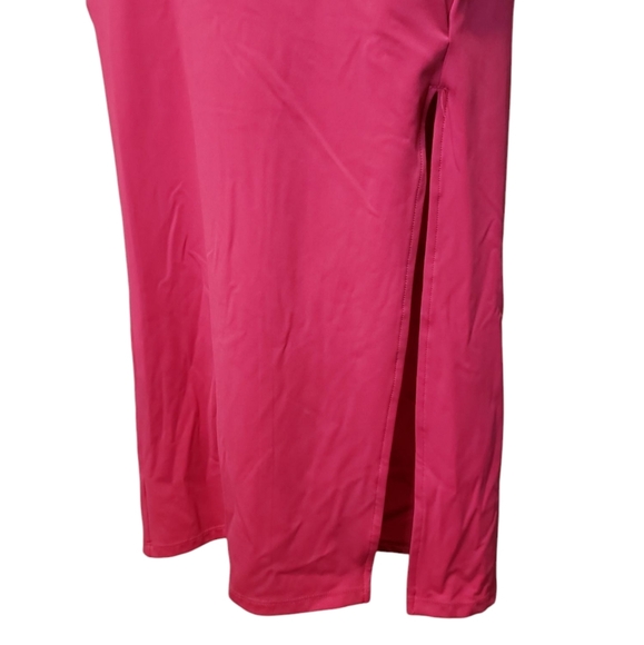 Halara Red Midi Dress With Slit XS - Picture 3 of 6